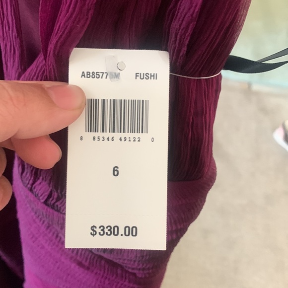 Sak’s 5th avenue halter fushsia cocktail dress - Picture 9 of 9